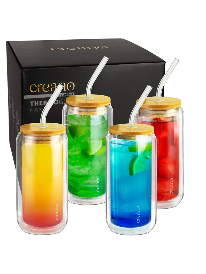 Creano 4 Thermogläser 