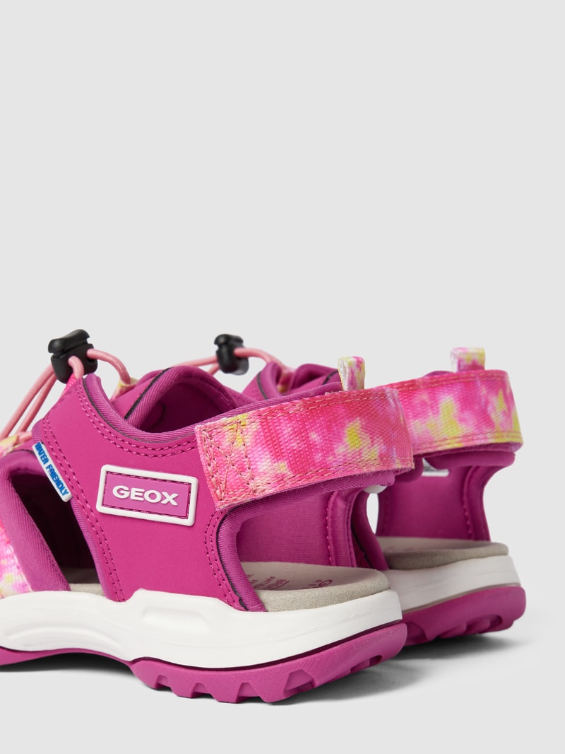 Sandalen mit Label-Patch Modell 'BOREALIS' in pink