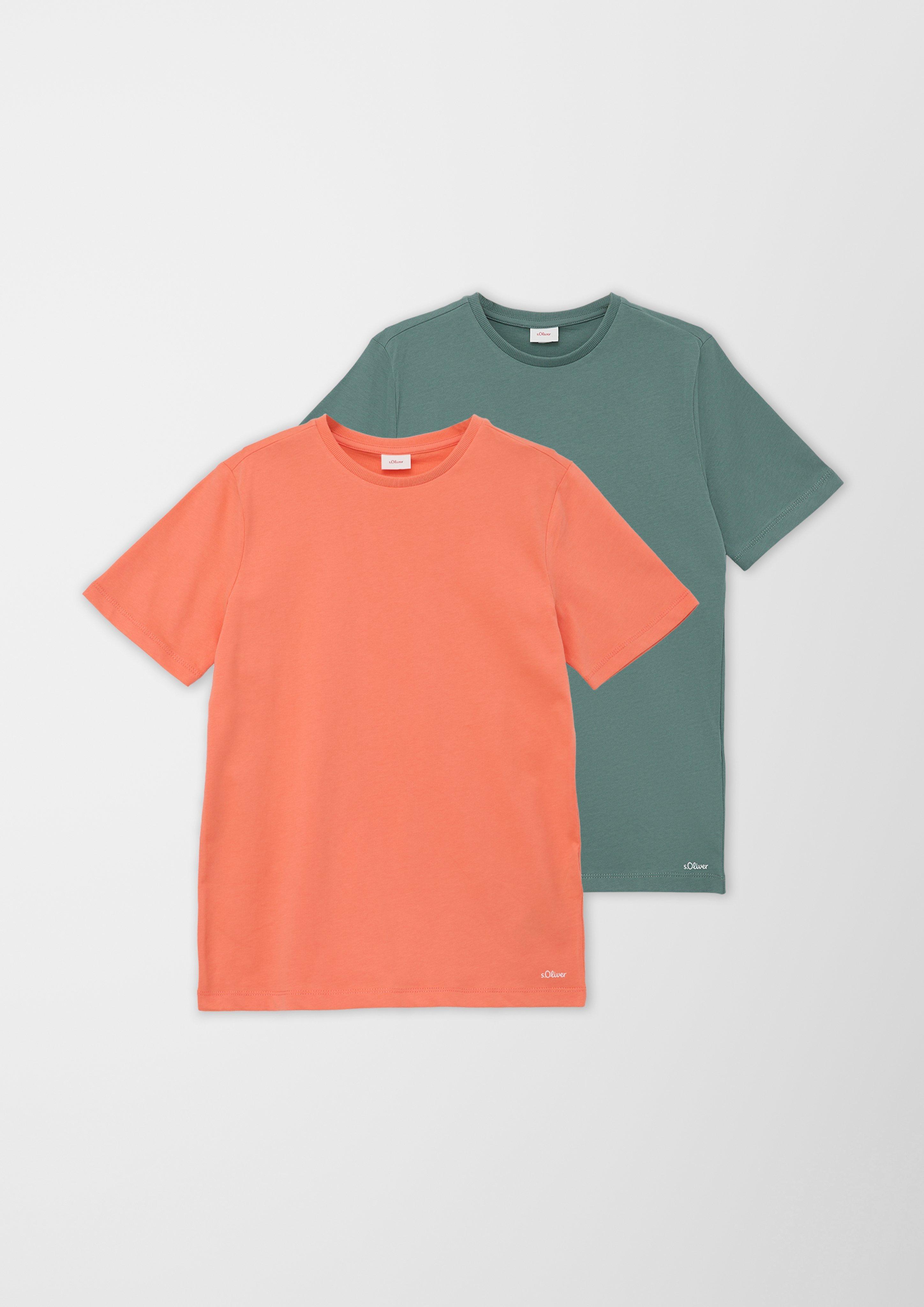 Basic-T-Shirt im Multipack  2130204-2350