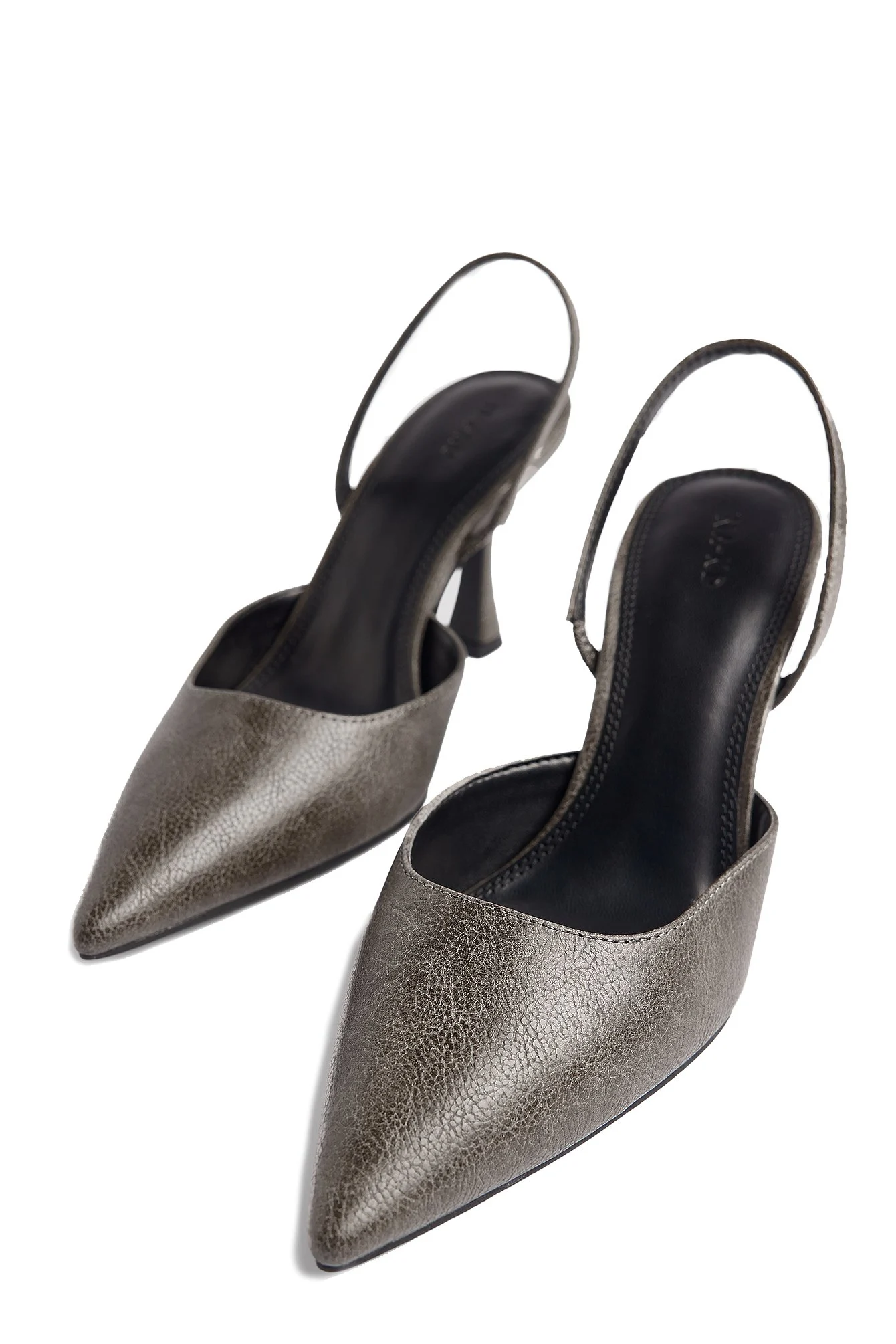 Schmale Sling-Pumps mit Sanduhrform