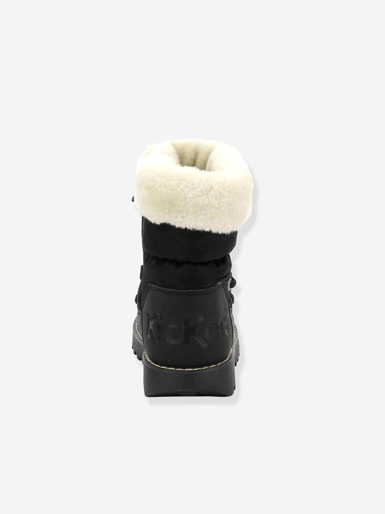 Bottes de neige fourrées enfant Kickneosnow KICKERS® noir