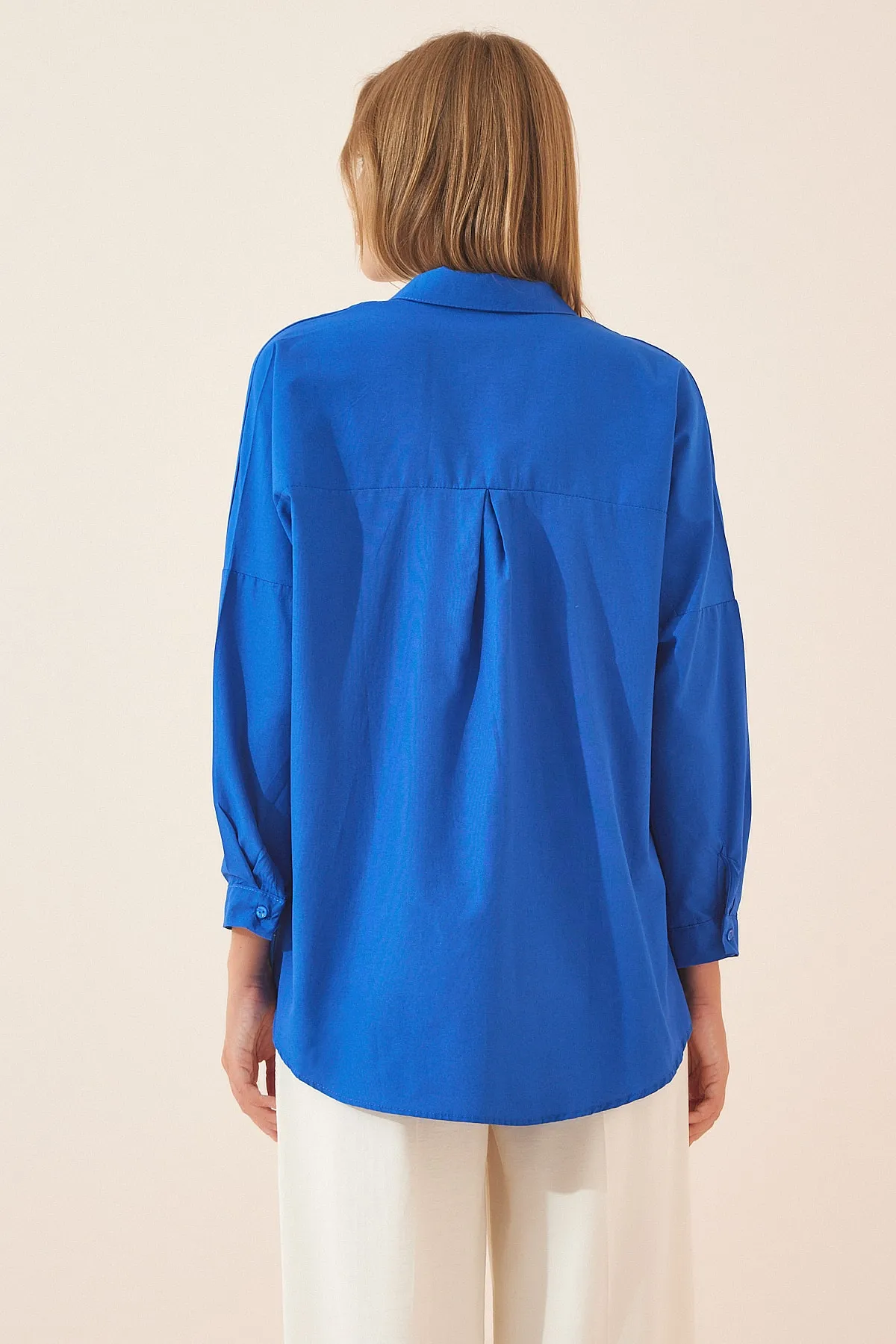 Happiness İstanbul  Hemd - Blau - Oversized