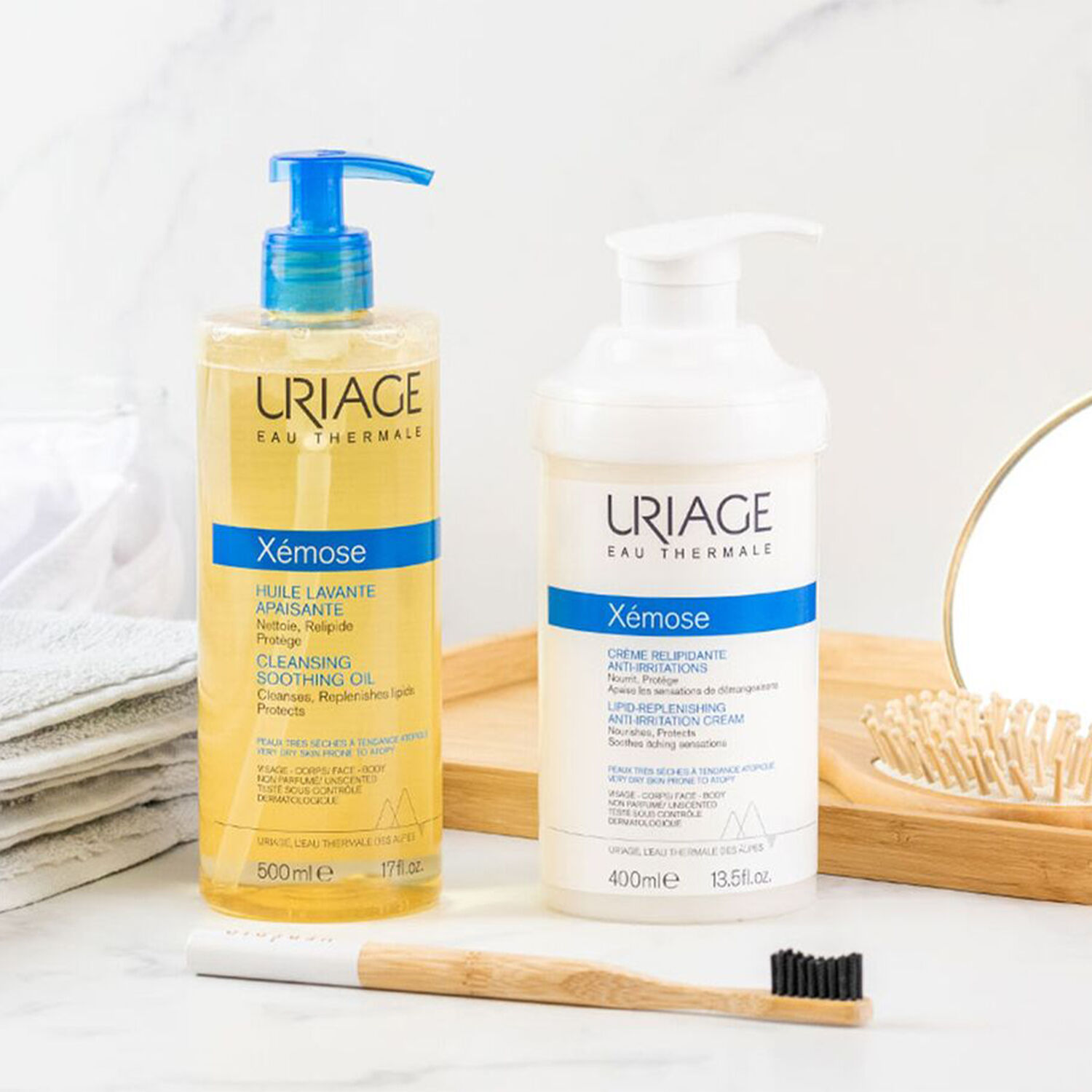 Uriage Xémose - Huile Lavante Apaisante Nettoie, Relipide & Protège