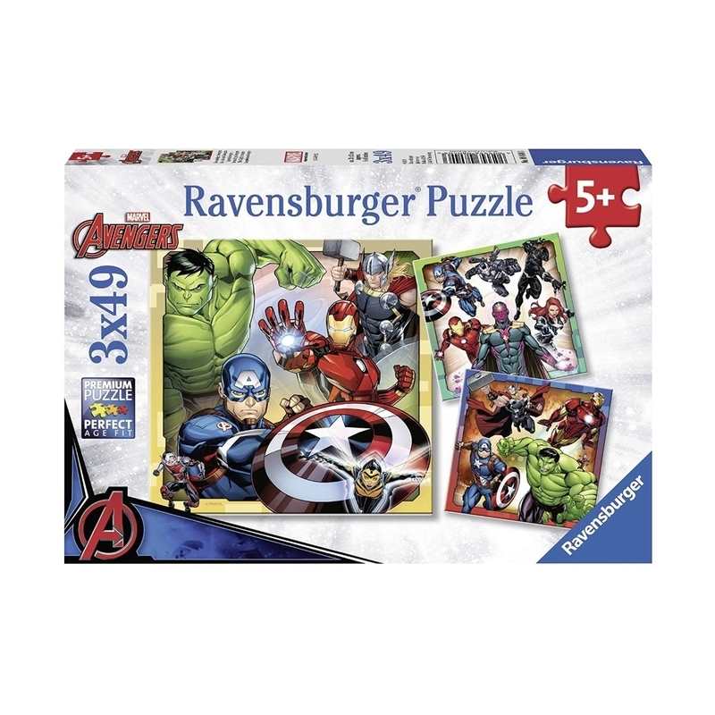 Puzzle Puissants Avengers 3x 49 pièces