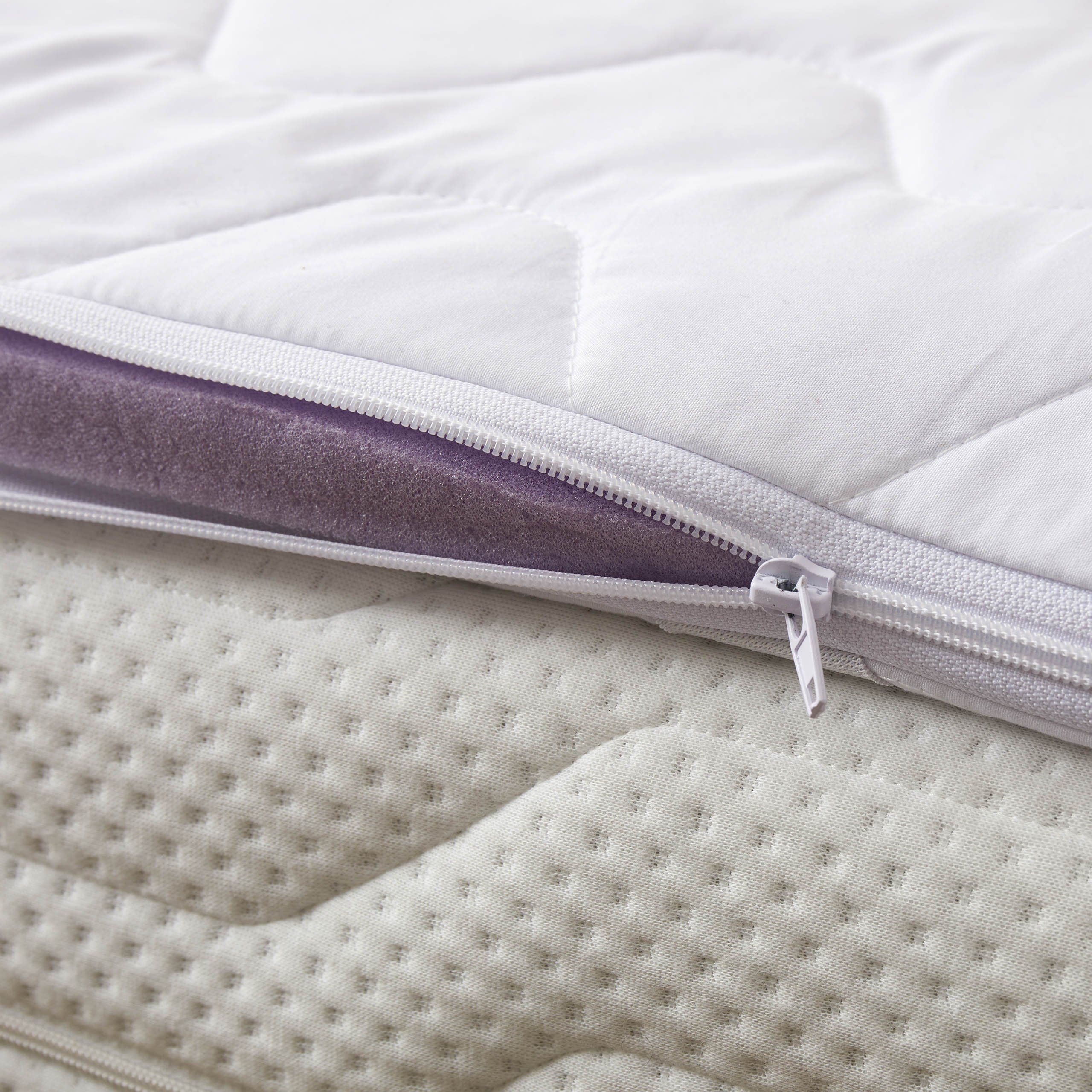 Matratzenauflage Topper mit viscoelastischer Kaltschaumfüllung Memory Foam orthopädisch Lumaland, orthopädisch