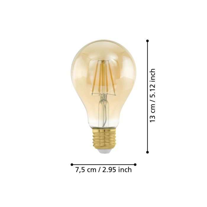 EGLO E27 LED Filament Leuchtmittel Amber