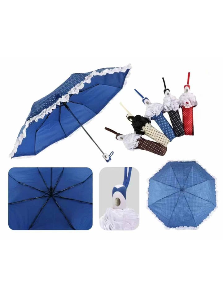 COFI 1453 Eleganter Teleskop-Taschenschirm mit Schutzhülle Stilvoll & Praktisch in Braun günstig kaufen 100 cm