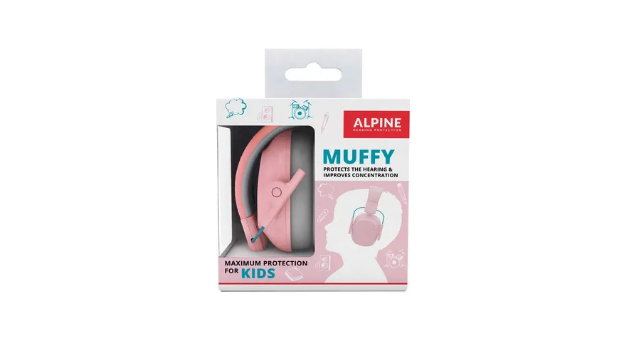 ALPINE Gehörschutz MUFFY KIDS rosa
