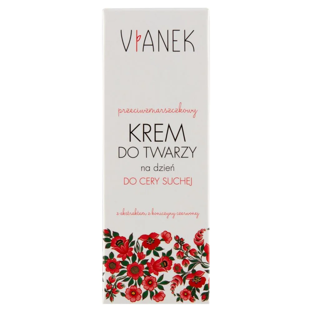 Vianek anti-rimpel dagcrème voor het gezicht, speciaal voor de droge huid.
