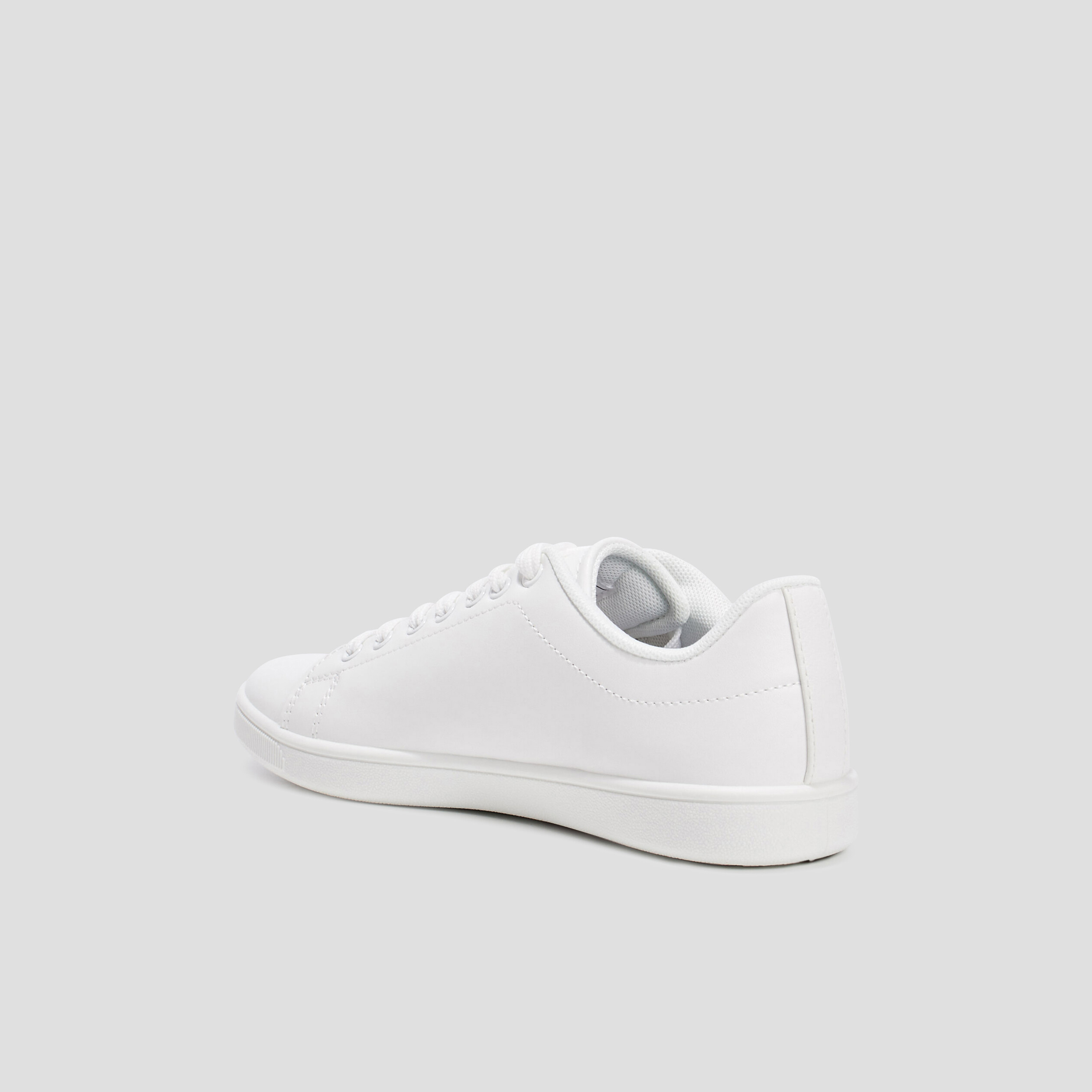 Tennis à lacets blanc femme | La Halle