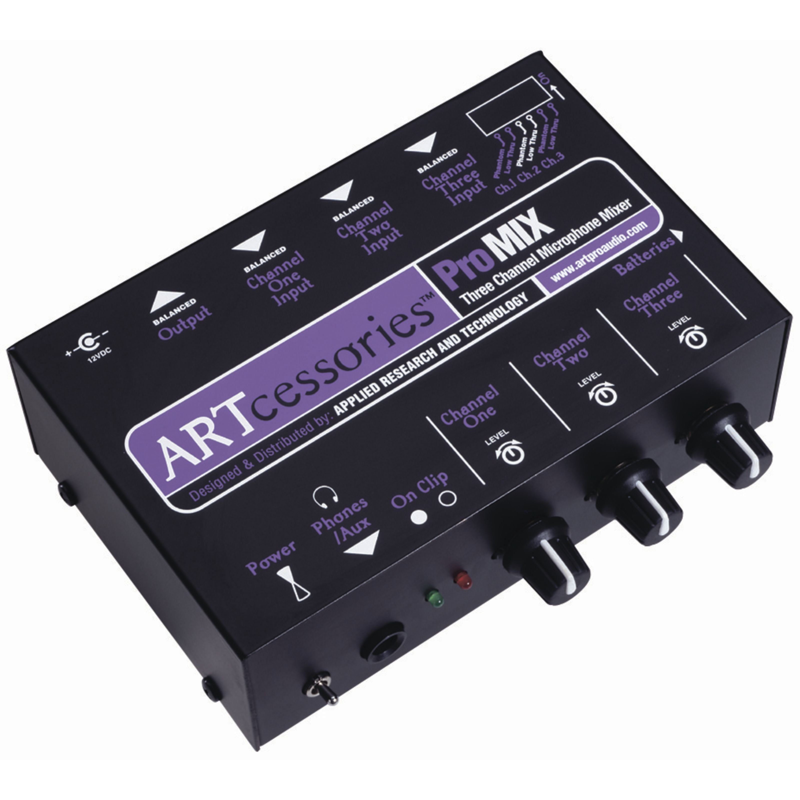 Art Mischpult, ProMIX 3-Kanal-Mono-Mikrofonmixer