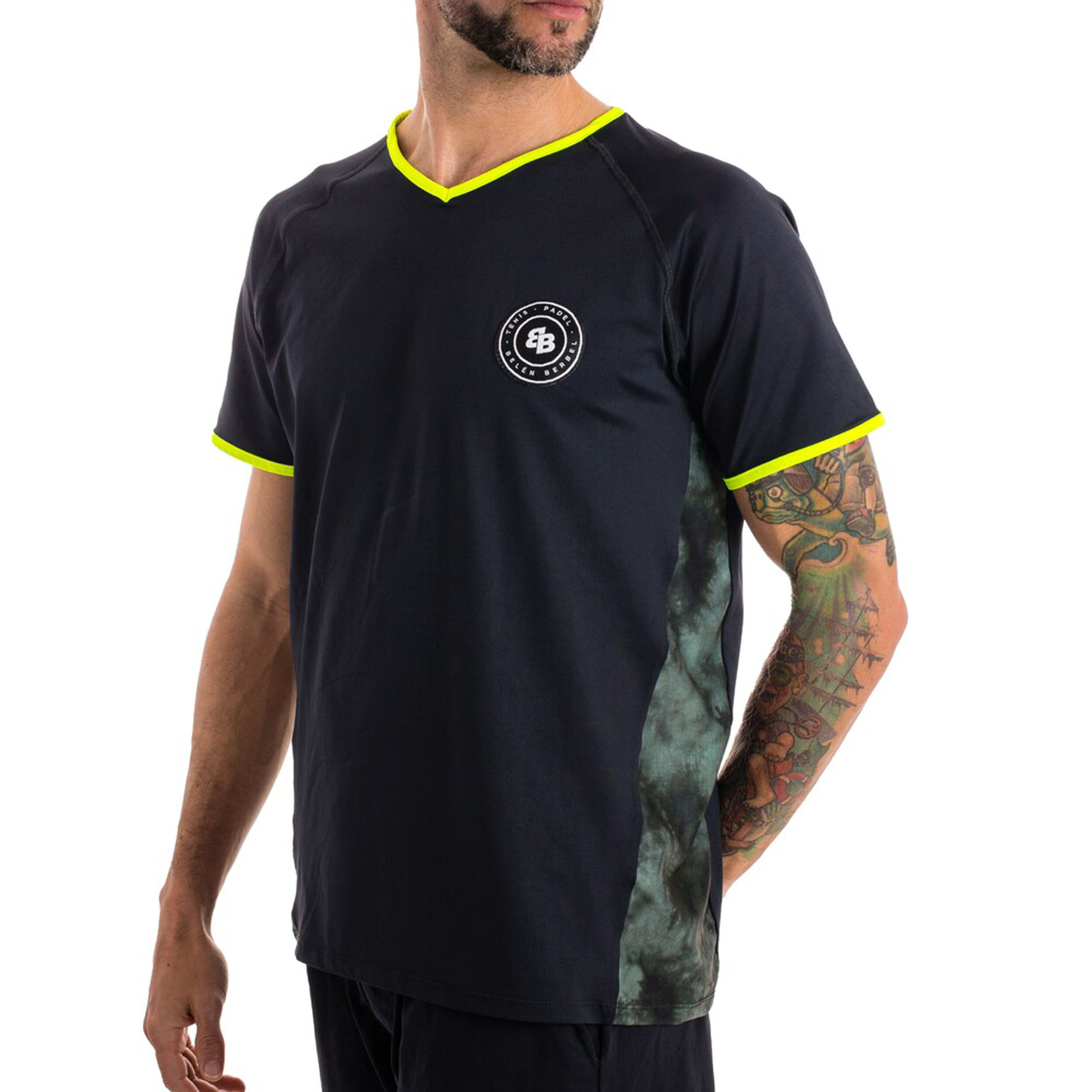 Hombre Reptil T-Shirt Herren - Schwarz, Gelb