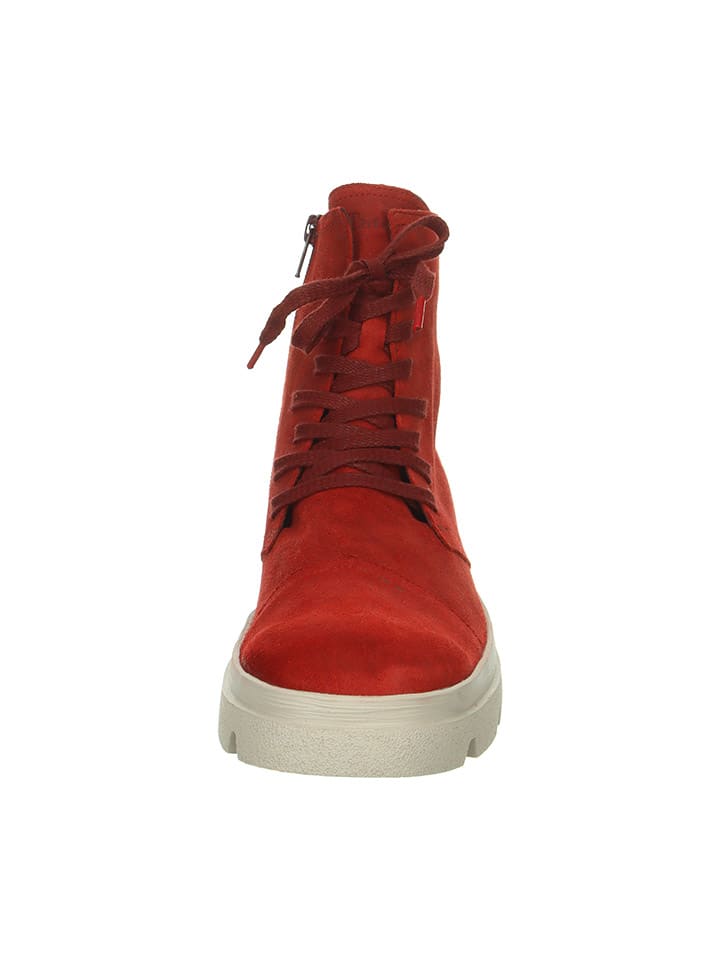 Think! Leder-Boots in Rot günstig kaufen
