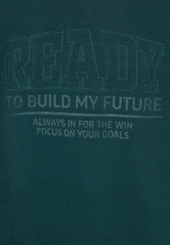 CECIL Langarmshirt mit Wording
