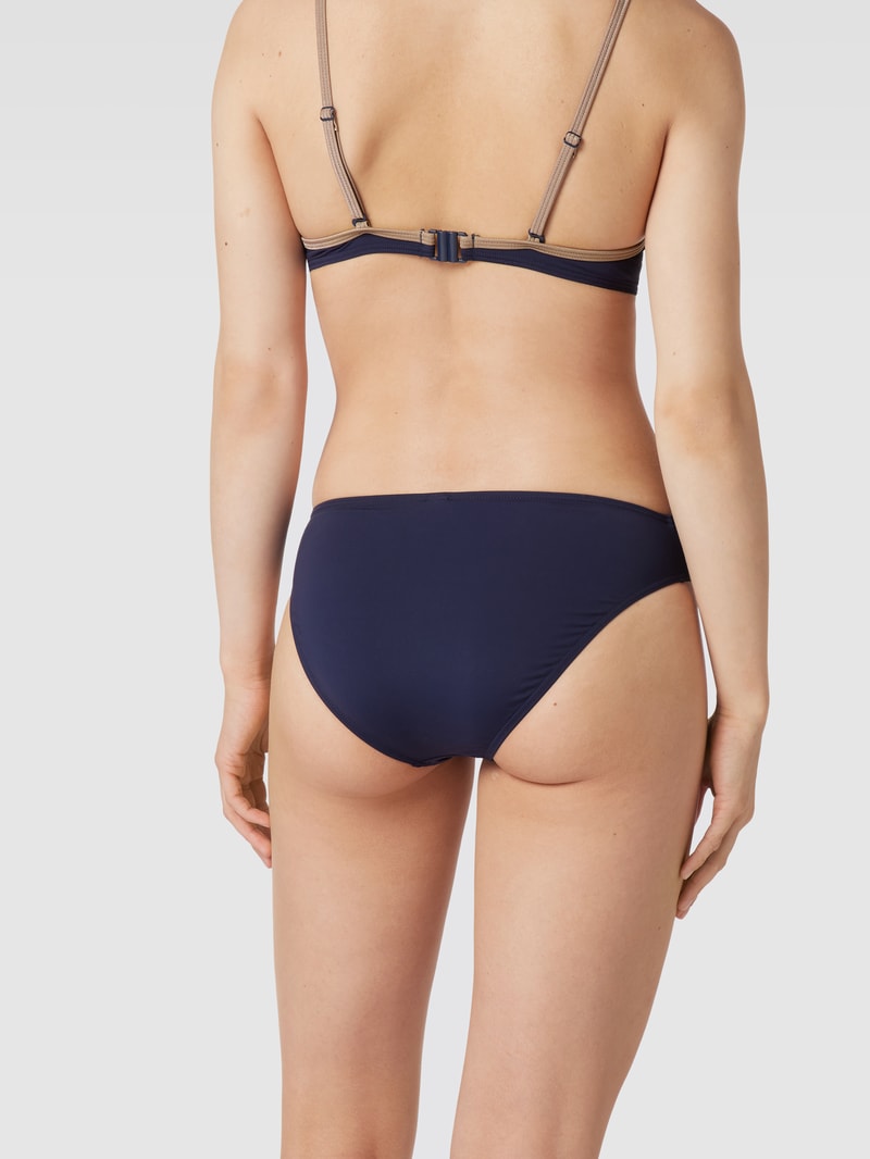 Bikini-Hose mit Kontraststreifen Modell 'TAYRONA' in marineblau