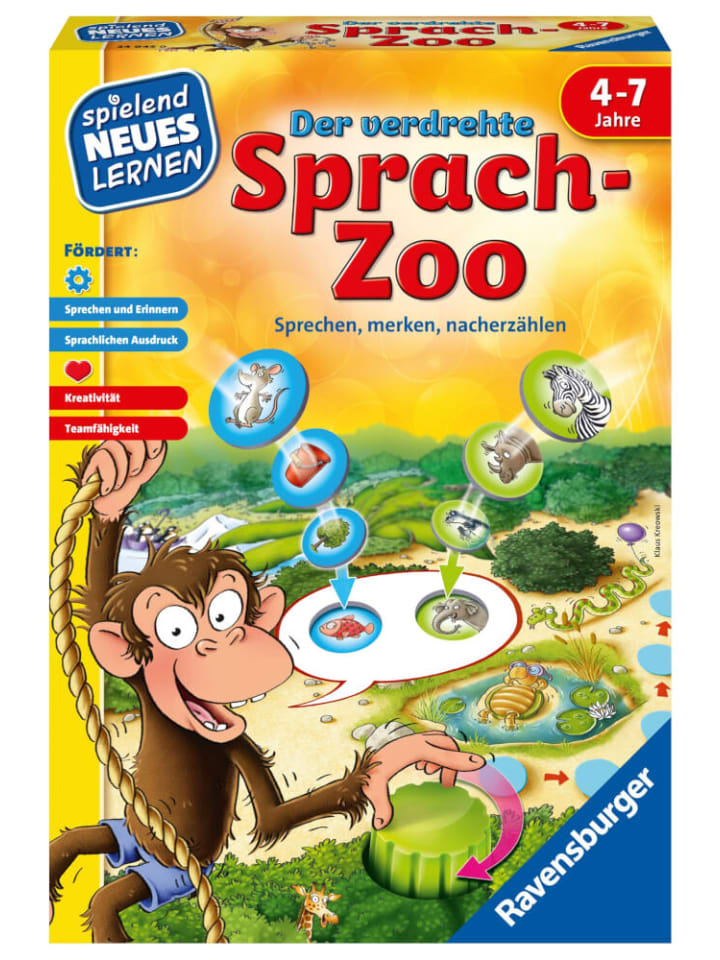 Ravensburger Brettspiel Der verdrehte Sprach-Zoo, 4-7 Jahre günstig kaufen onesize