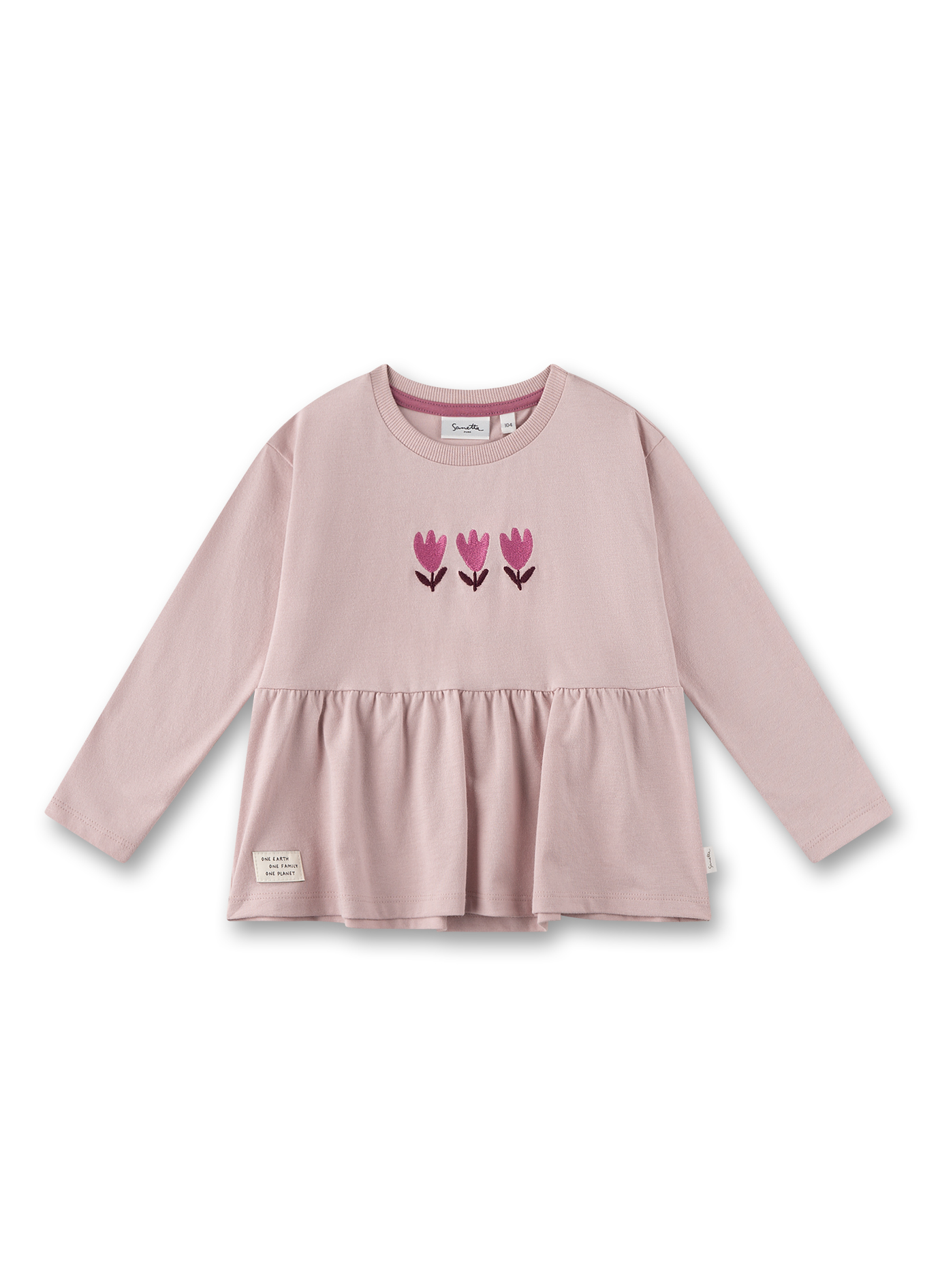 Mädchen-Langarmshirt Rosa