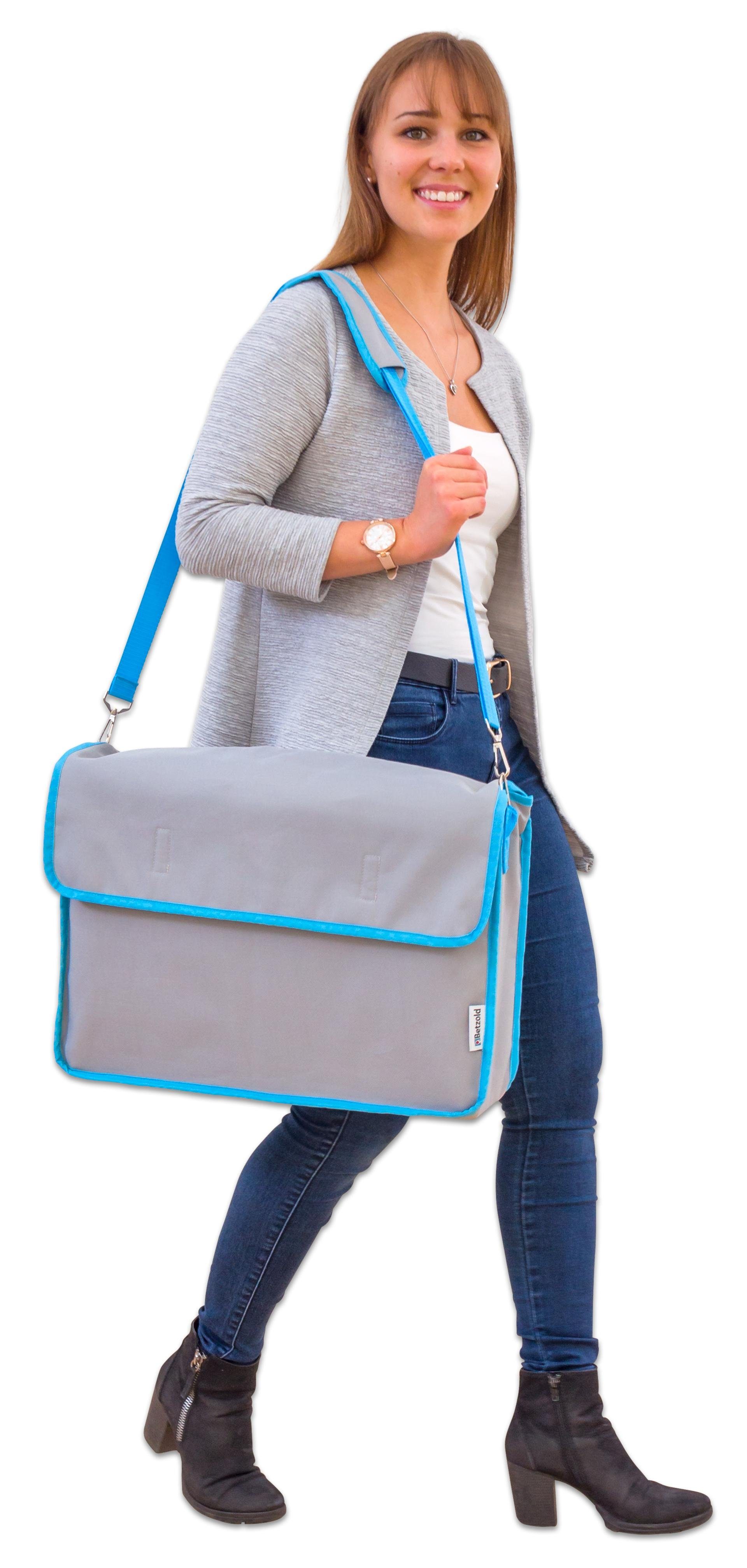 Betzold Aufbewahrungstasche Kamishibai-Tasche - Bildkartenständer Bildkarten-Aufbewahrung (Tasche mit Tragegurt, inkl. verstellbarem Tragegurt), Kleine Extratasche