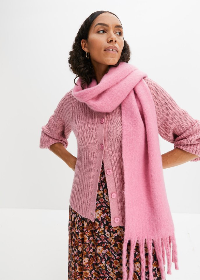 Strickjacke mit Raglan Ärmeln
