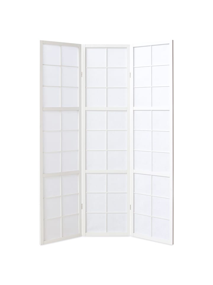 Homestyle4u 3-tlg. Paravent Shoji in Weiß 132x175 cm günstig kaufen onesize