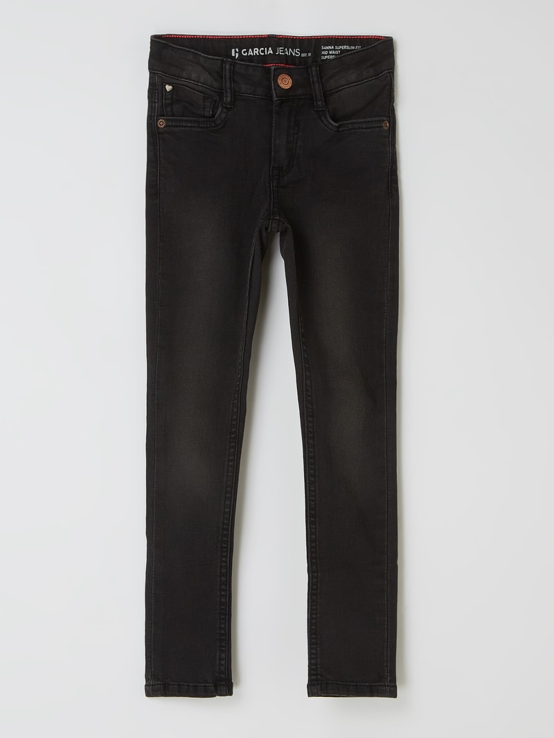 Super Slim Fit Jeans mit Stretch-Anteil Modell 'Sanna' in jeans