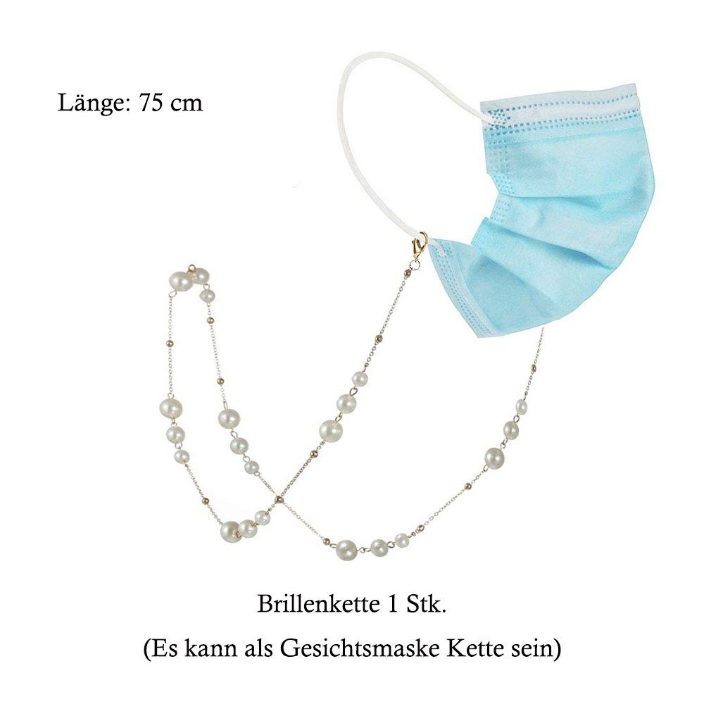 Tian Dee Brillenkette Mode Frauen Glaskette Gold Perle Frauen Sonnenbrillen Kette