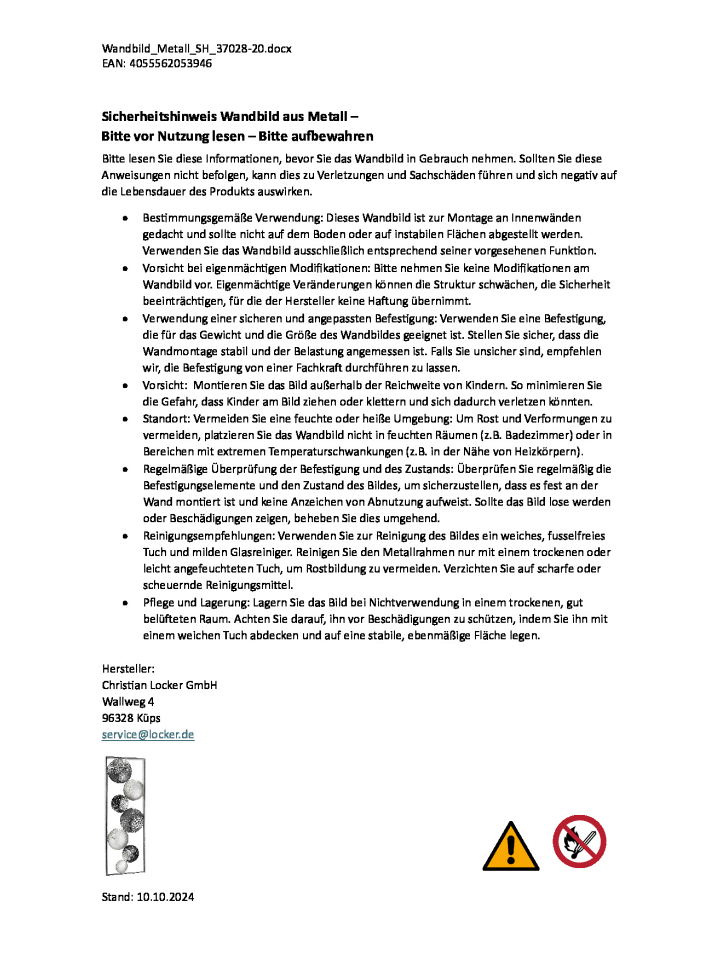 kobolo Metallbild SLICES in Grau günstig kaufen onesize