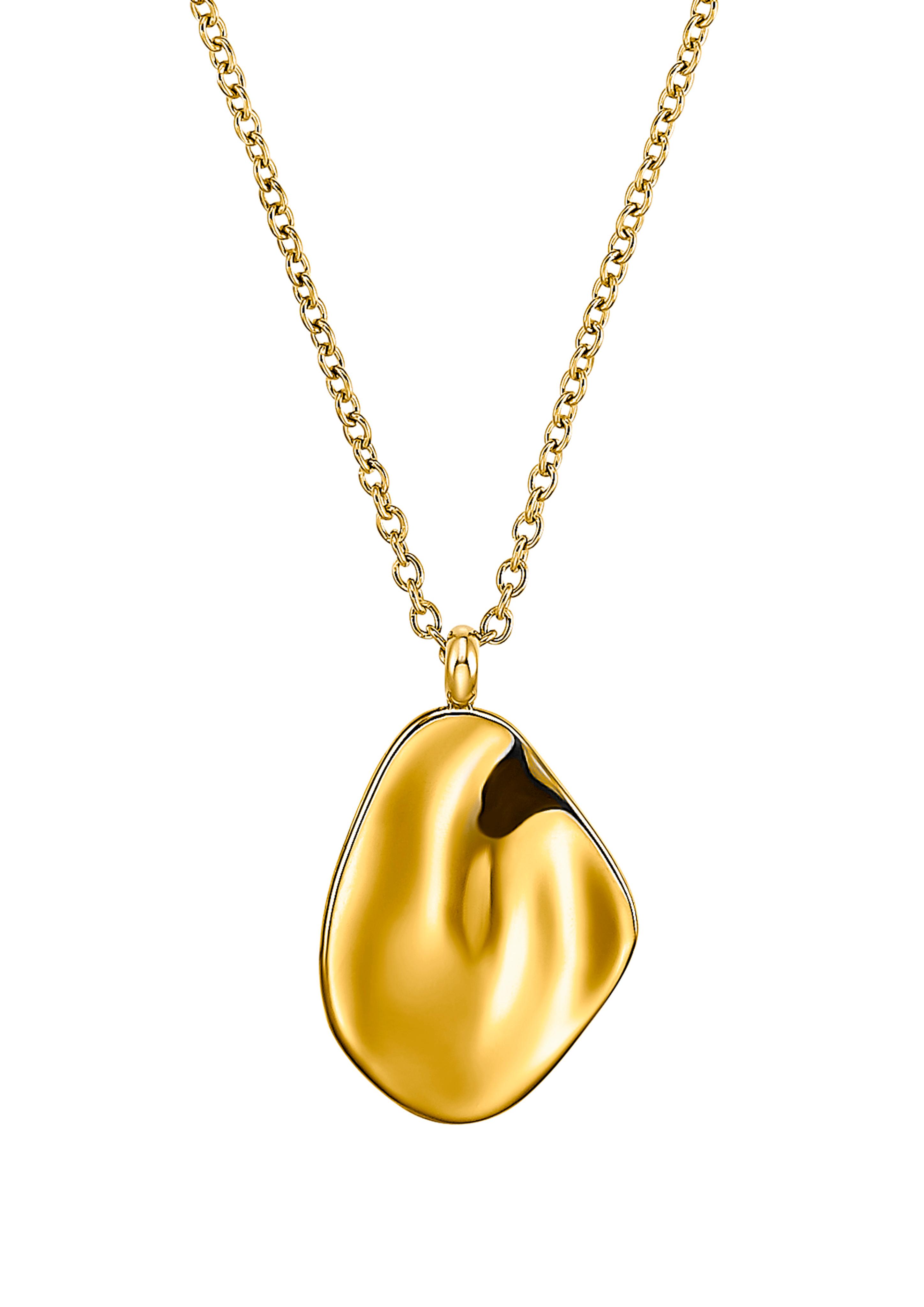 Silber-Halskette IP Gold beschichtet  6006402-19B0
