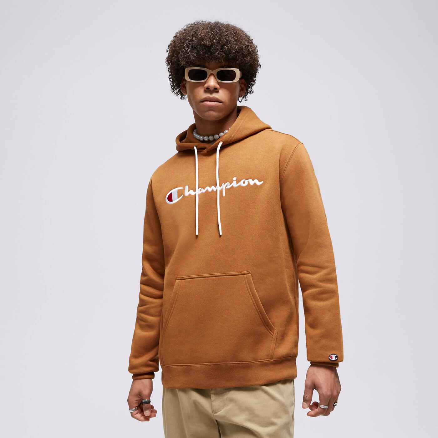 CHAMPION HOODIE HOODED SWEATSHIRT Senfgelb