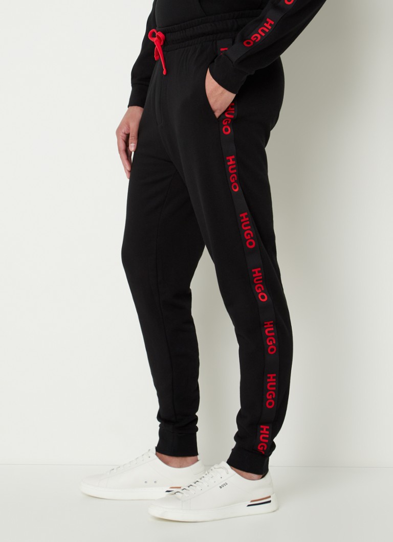Pantaloni de trening slim fit HUGO BOSS cu logo în dungi