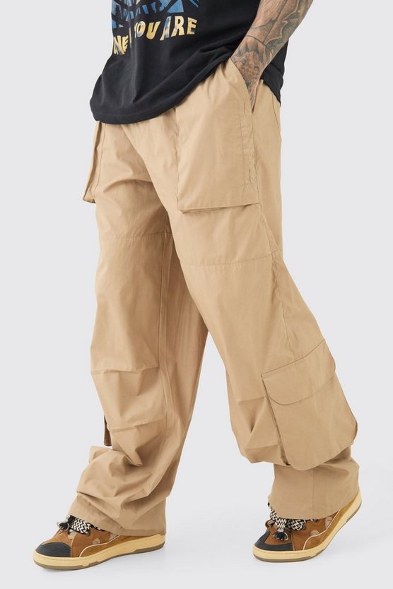 Tall Oversize Cargohose mit elastischem Bund