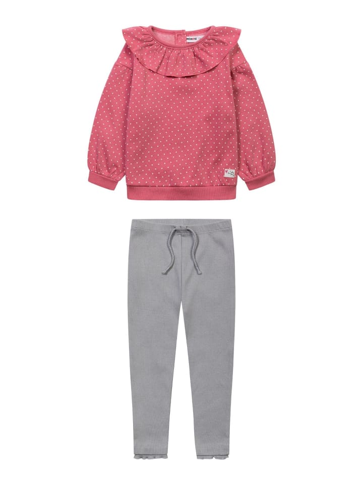 Minoti 2tlg. Outfit: Sweatshirt Ballerina 2 in rosa günstig kaufen