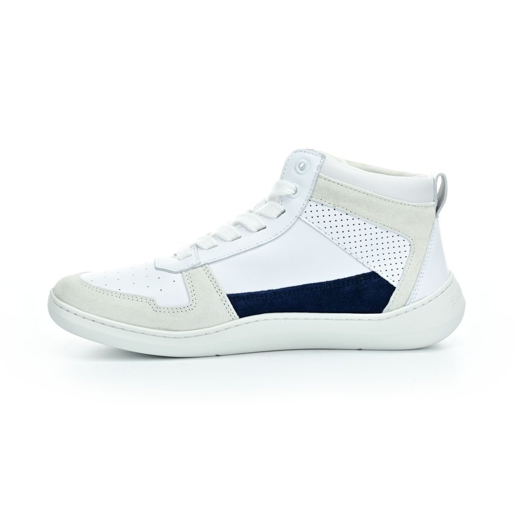 Skinners Oldschooler High Top Blue/White Barfußstiefeletten