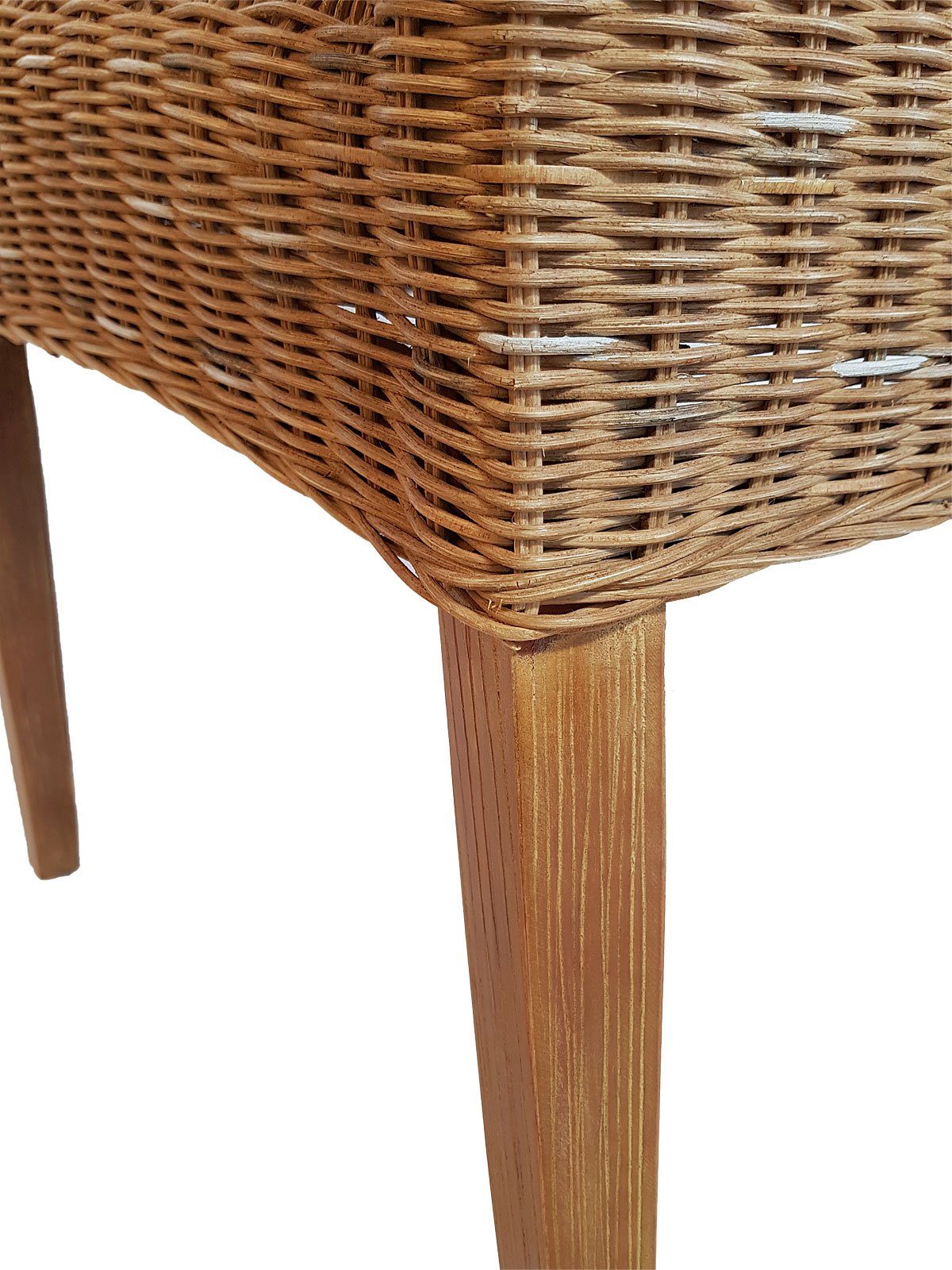 Minara Rattanstuhl Esszimmer Stühle Rattanstühle Wintergarten Korbstühle Cardine 6 Stück