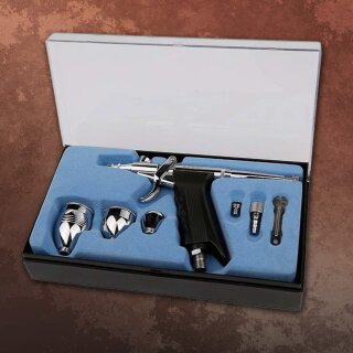 MK3 Airbrush Single-Action Control Pistole mit 0,3 mm Düse und 3 Farbtöpfen
