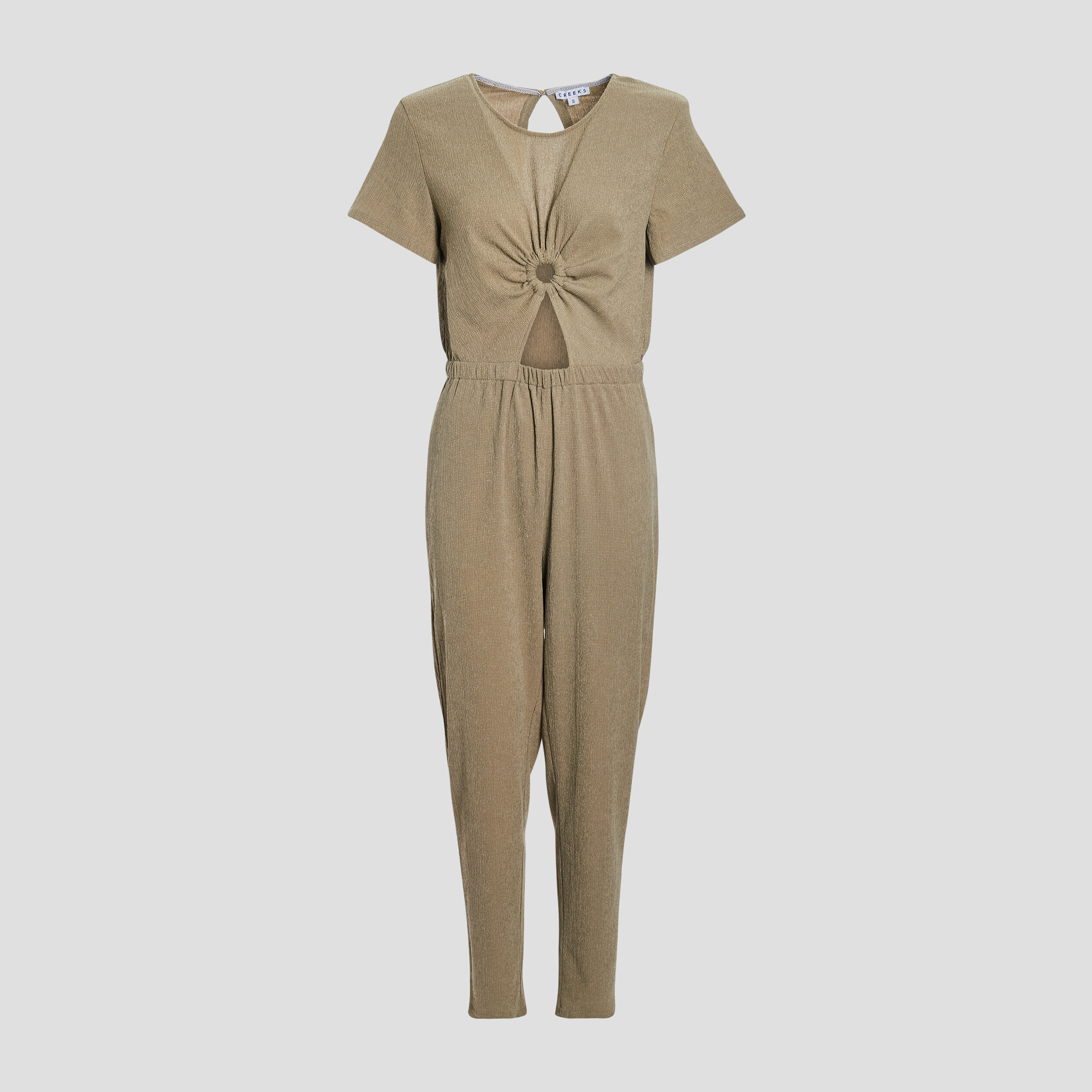 Combinaison pantalon fluide Creeks vert kaki femme | La Halle