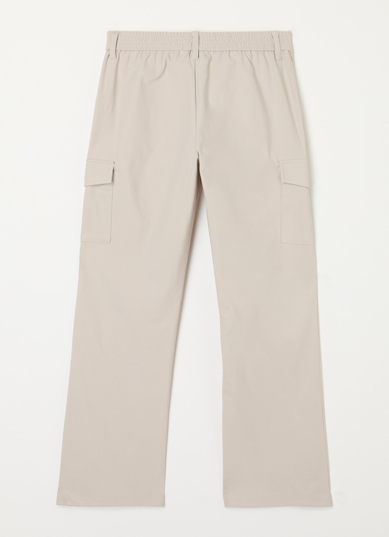 Pantaloni largi Calvin Klein cu buzunare cu clapă
