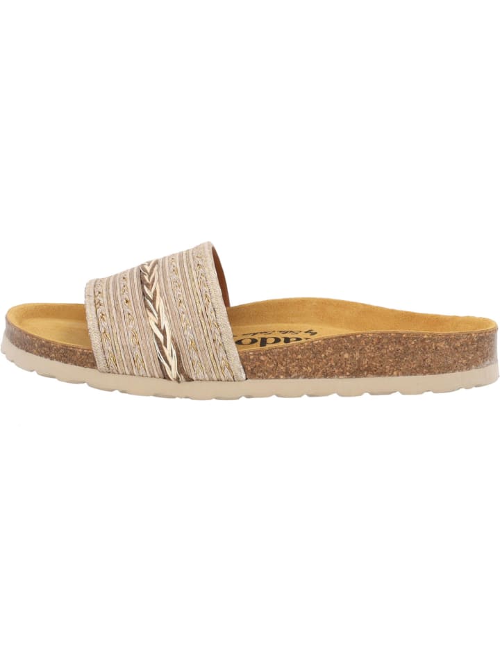 palado Pantoletten in taupe/oro (7cm) günstig kaufen
