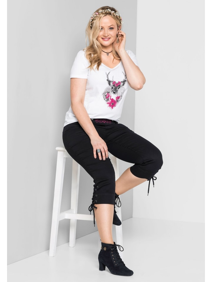 sheego Trachtenshirt in weiß günstig kaufen
