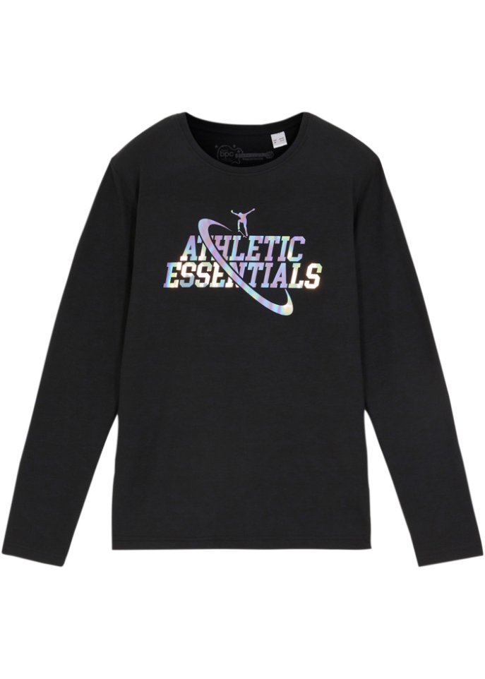 Jungen Langarmshirt mit reflektierenden Druck
