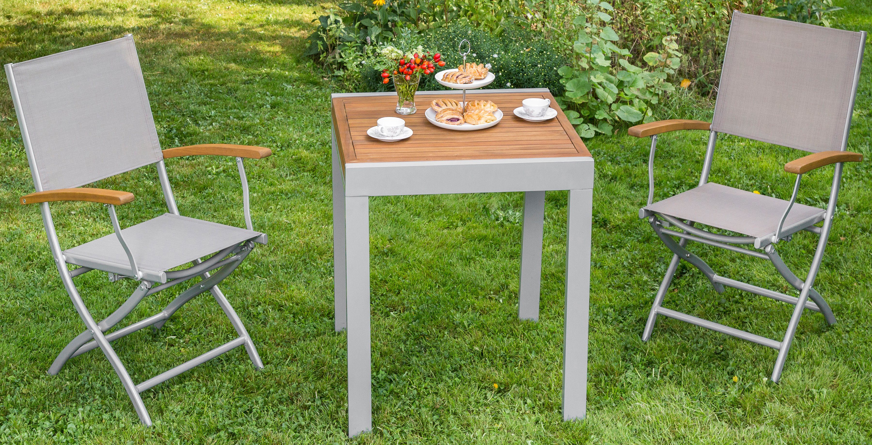 MERXX Gartentisch Balkonauszieh-tisch, 65x130 cm