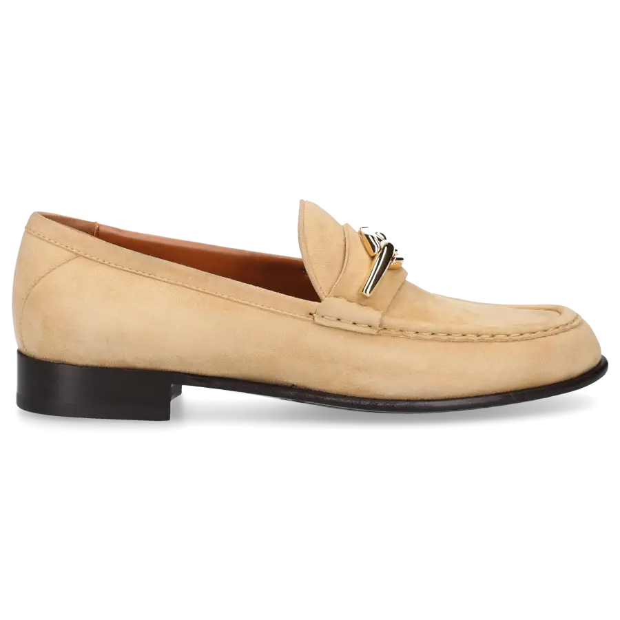 Valentino Garavani - Loafer VLOGO SIGNATURE Kalbsleder - beige
