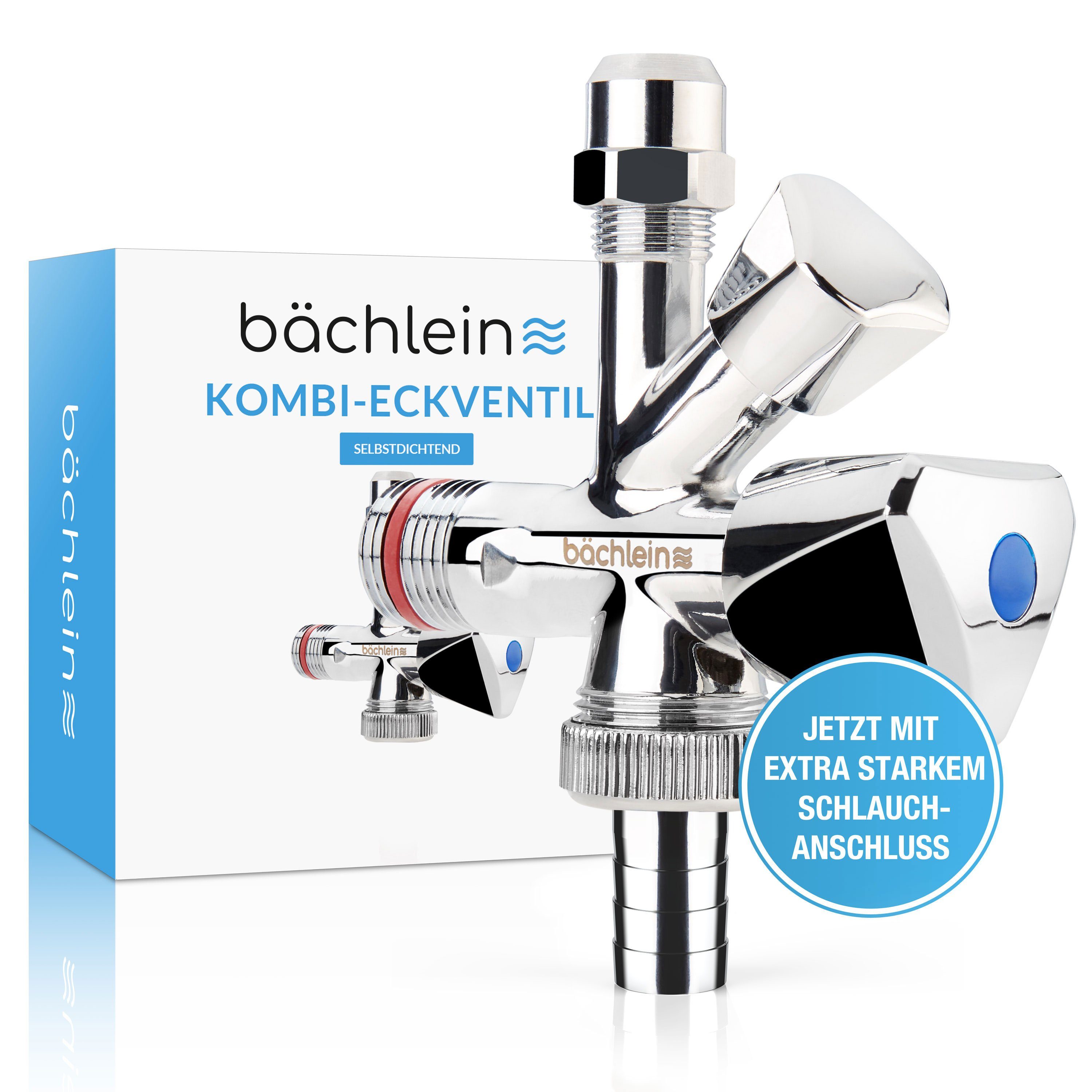 Bächlein Geräteventil Kombi-Eckventil, Chrom