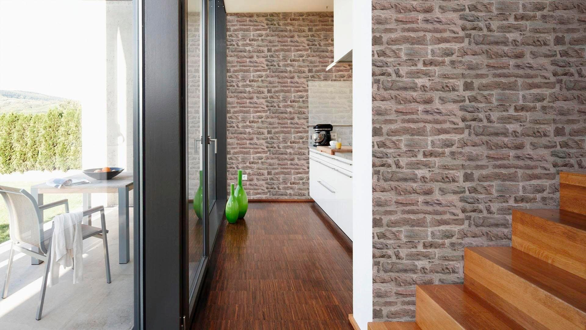 living walls Vliestapete Best of Wood`n Stone 2nd Edition, Steinoptik, Tapete Stein