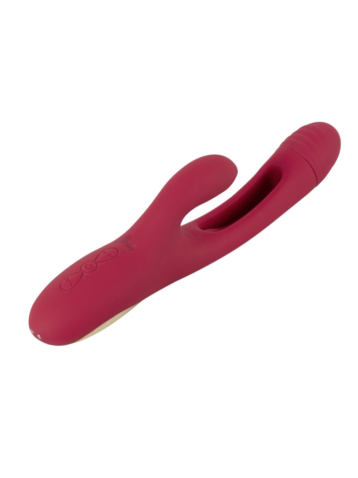 Sweet Smile Rabbitvibrator Rabbit Vibrator with G-Spot Stimulation in rot günstig kaufen 24 cm