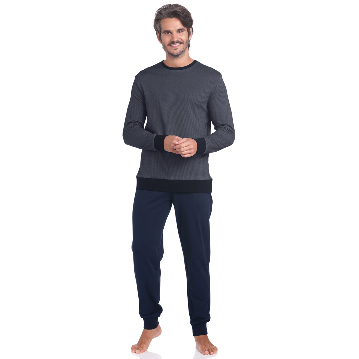 Herren Schlafanzug im Basic-Look