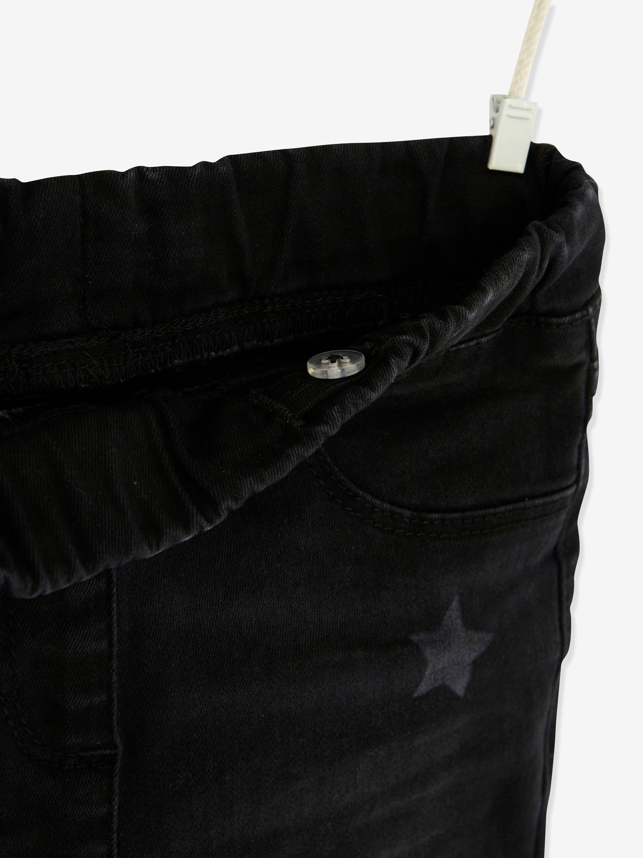 Tregging fantaisie motifs laser fille noir