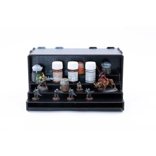 Black Paint Rack: Farbregal ausziehbar (Tribüne)