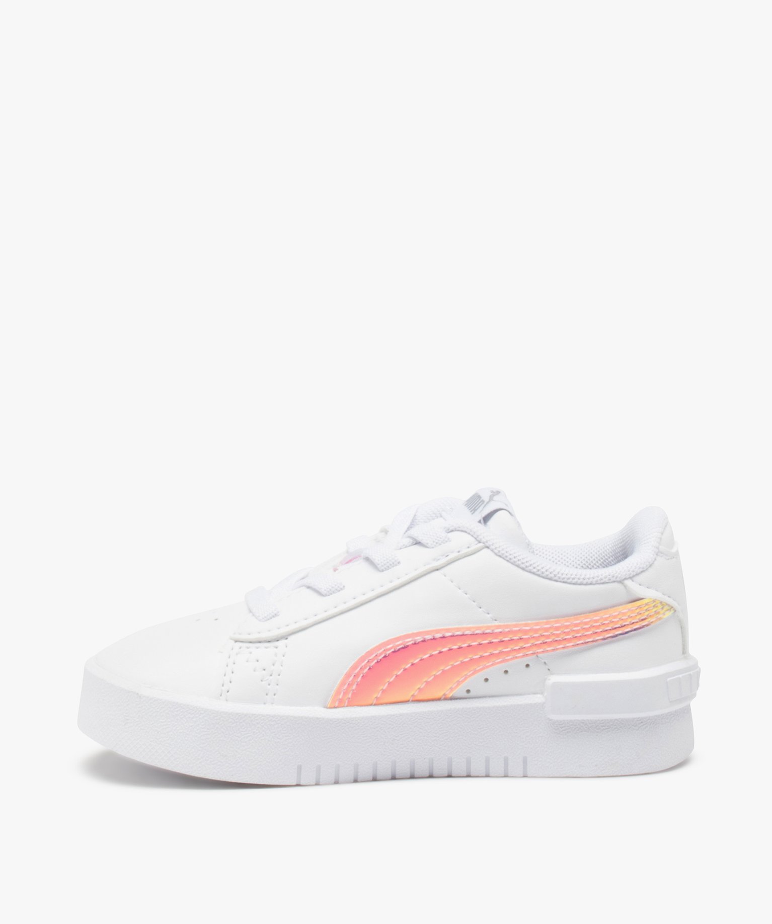 Baskets fille à lacets élastiques – Puma Jada blanc | GEMO