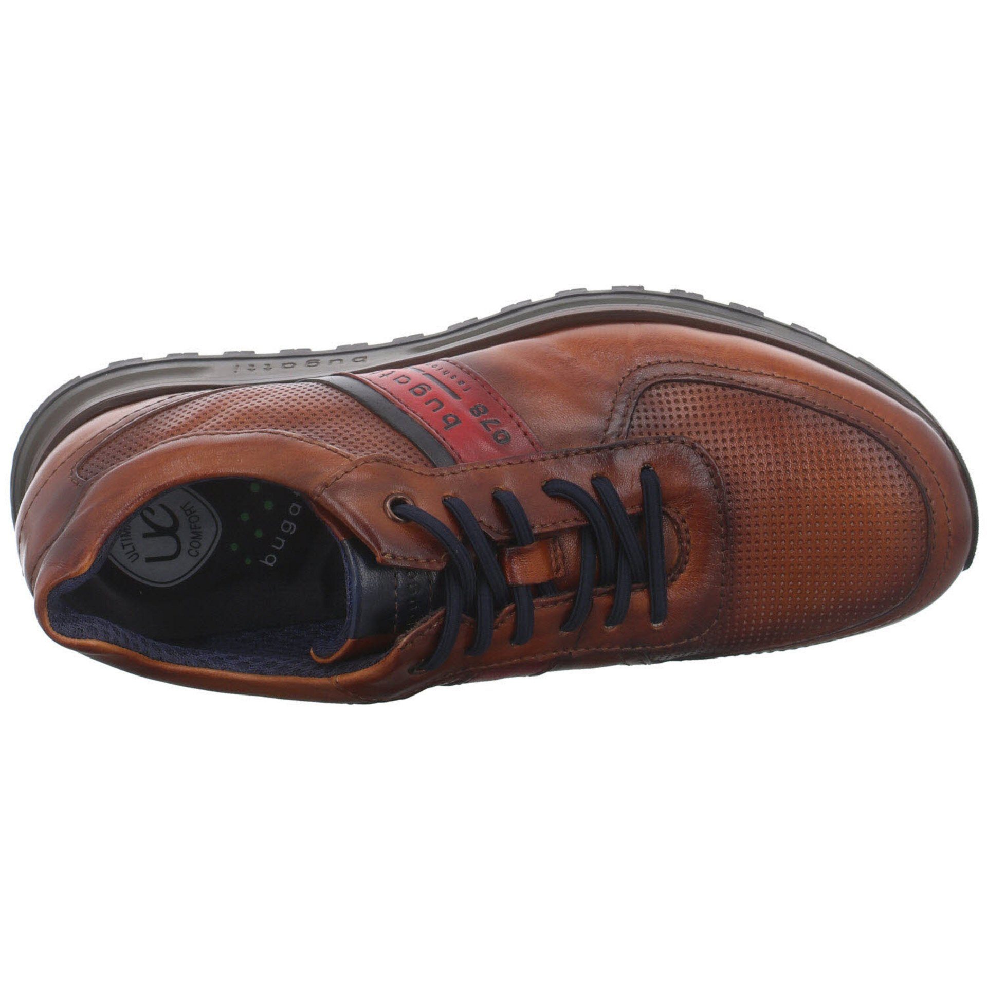 bugatti Herren Schnürhalbschuhe Sneaker Schnürschuh Glattleder